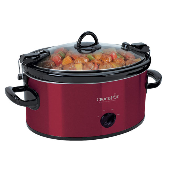 CrockPot™ 6-Quart Cook & Carry™ Slow Cooker in deep red