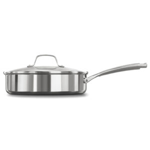 Calphalon classic stainless steel 3 quart saute pan with cover