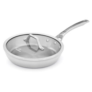 Calphalon signature stainless steel 10 inch skillet pan with cover