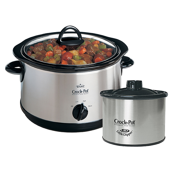 Crock-Pot 5-Qt Smudgeproof Manual Slow Cooker with Dipper
