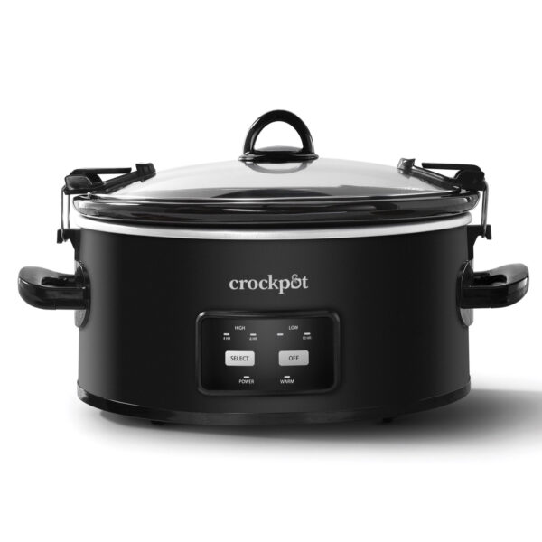 CrockPot 6 Qt One-Touch Programmable Cook & Carry Slow Cooker